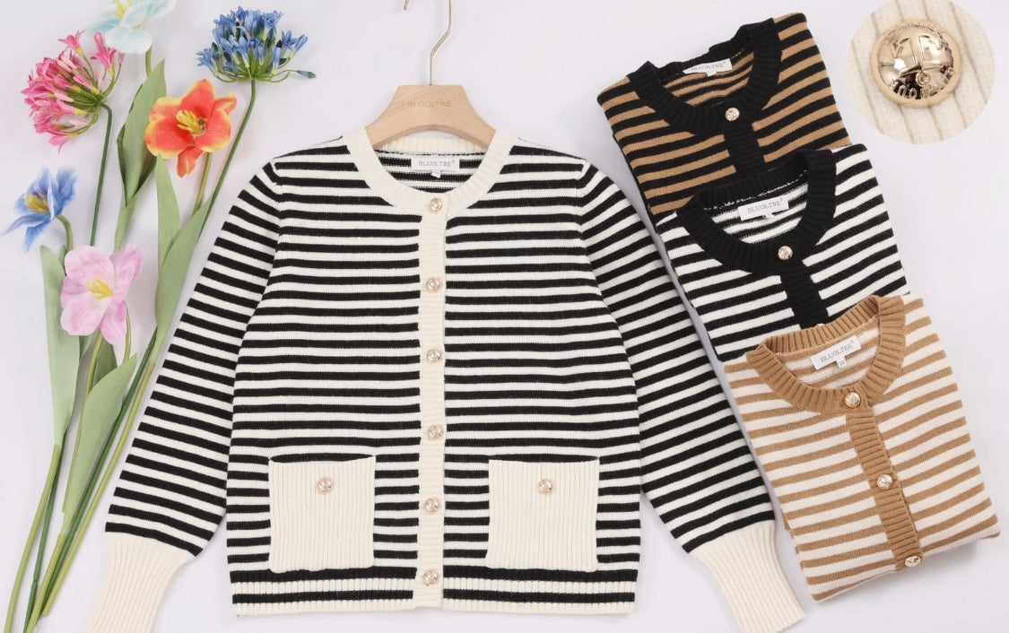 JEN Striped Cardigan