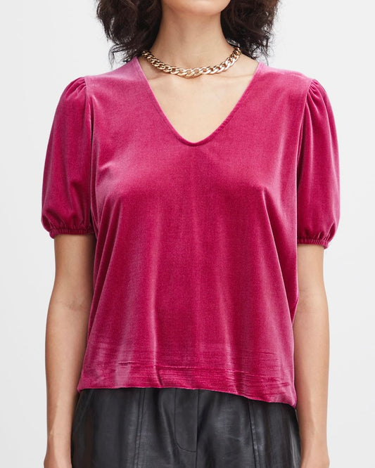 ICHI Lavanny Velvet Top