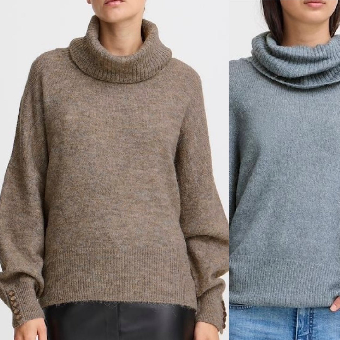 Ichi KAMARA Cowl Neck Jumper