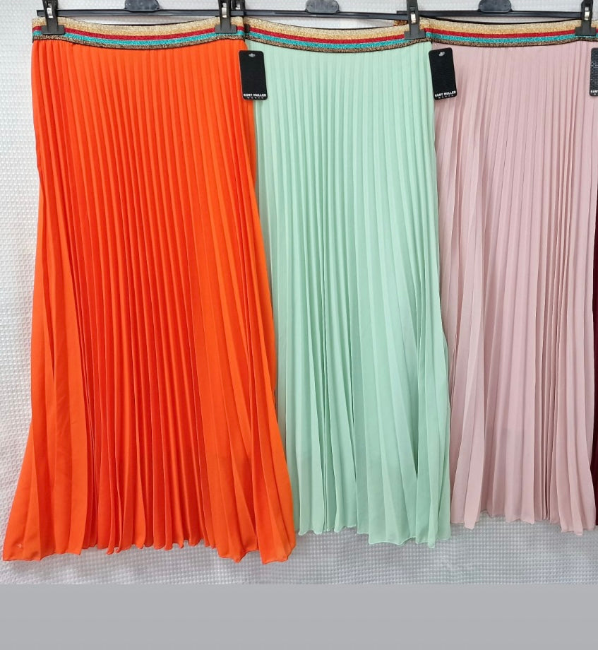 AURORA MAXI Pleated skirt