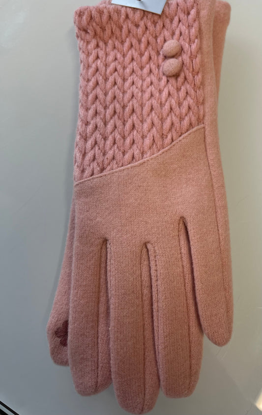 LUXE Knitted Detail Gloves